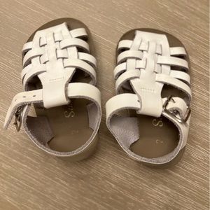 White Salt Water Sandals Infant Size 2